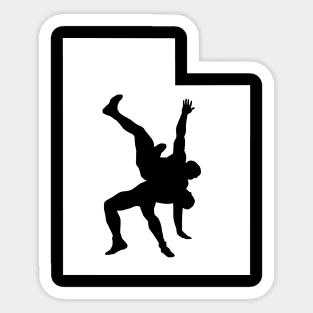 Utah Wrestling (Dark) Sticker